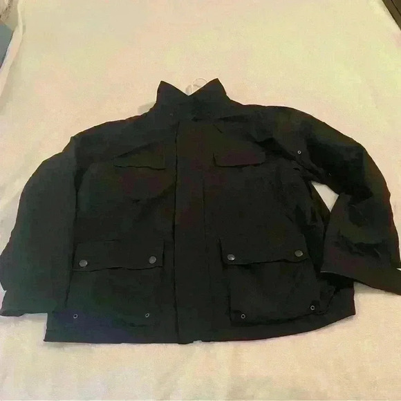 Lands End Mens Jacket Windbreaker XXL 50-52 Black - Picture 9 of 11